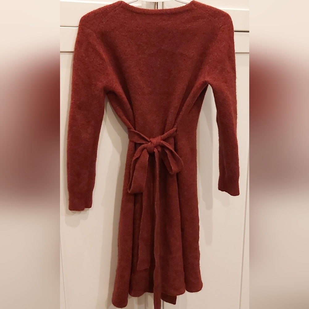 Baby Yak Italian plush knit wrap dress - Picture 3 of 4